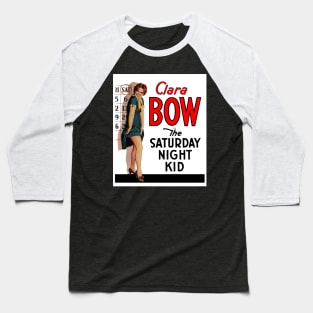 Clara Bow The Saturday Night Kid Baseball T-Shirt